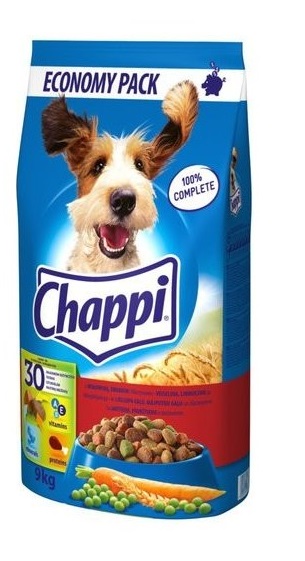 Granule CHAPPI pro psy s hovìzím, drùbežím a zeleninou 9 kg
