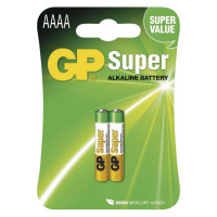 Baterie alkalické speciální GP 25A AAAA LR61 1,5 V 2ks (B1306)