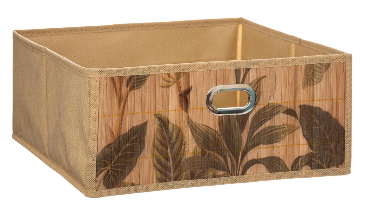 Box lon 31x31x15 cm s bambusovou potiskem (ZE-174573)