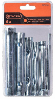 Sada klíčů oboustranných trubkových s nástavcem (8-19 mm) 6-dílná TACTIX (373246)