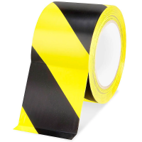 Páska výstražná žluto-černá 50 mm x 150 m HOTECHE (438501)