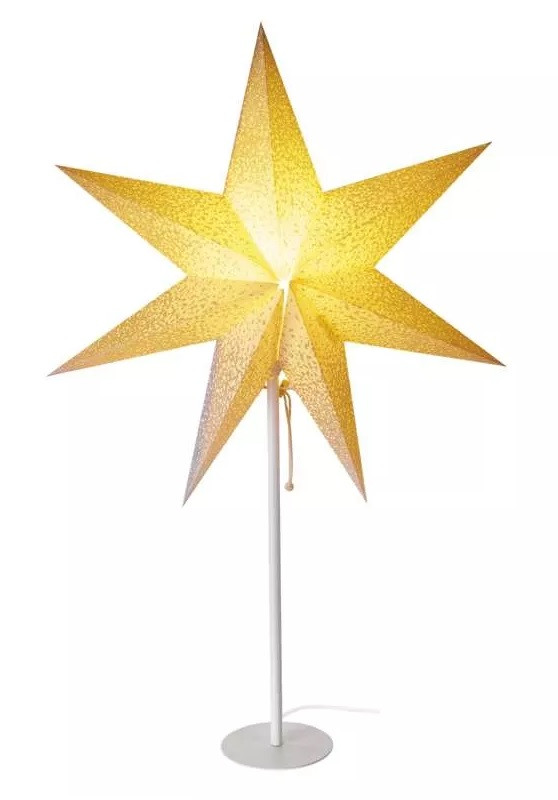 Hvězda papírová LED se stojanem, 45 cm, vnitřní (DCAZ14)