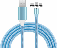 Kabel USB nabíjecí 3v1 magnetický LED (ZE-MB-14056)