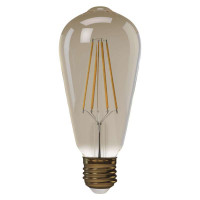 LED žárovka Vintage ST64 4W E27 teplá bílá + (Z74302)