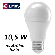 LED rovka EMOS A60 CLASSIC 10,5W, neutrln bl, E27 (ZQ5151)
