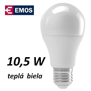LED rovka EMOS A60 CLASSIC 10,5W, tepl bl, E27 (ZQ5150)